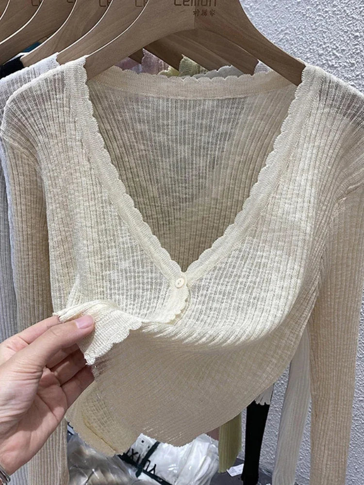 Women Ice Silk Sun Protection Cardigan