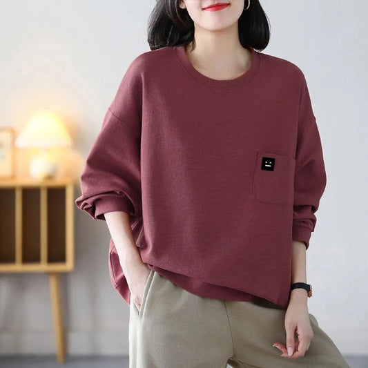 Women Lantern Sleeve Pullover Hoodie