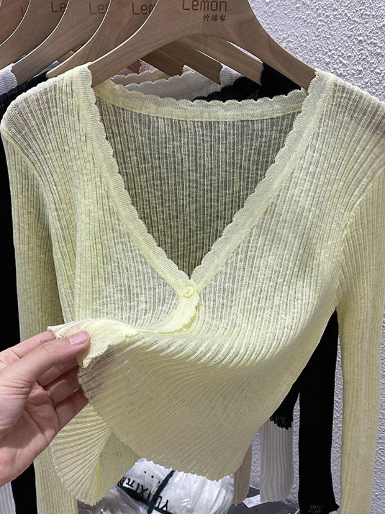 Women Ice Silk Sun Protection Cardigan
