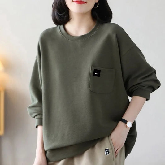 Women Lantern Sleeve Pullover Hoodie