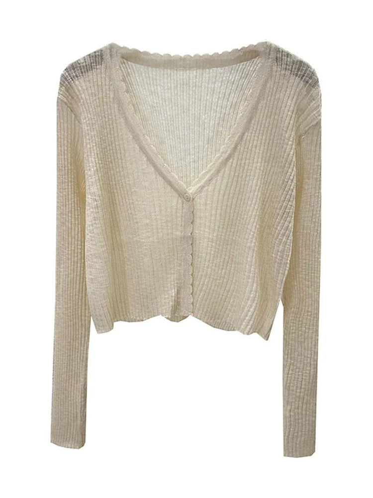 Women Ice Silk Sun Protection Cardigan